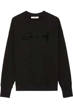 Zadig & Voltaire Dames, Sweatshirts & Hoodies, Zwart, Maat: L Katoen