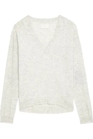Zadig & Voltaire Dames, Truien, Grijs, Maat: M Kasjmier