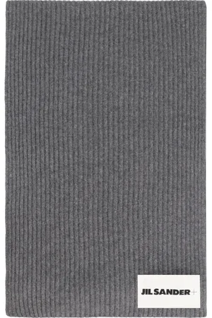 Jil Sander Heren, Accessoires, Grijs, Maat: ONE Size Wol