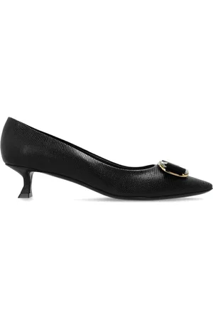 Salvatore Ferragamo Dames, Schoenen, Zwart, Maat: 37 1/2 EU Leer
