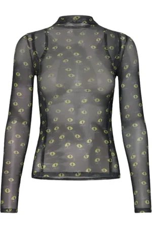 HUGO BOSS Dames, Tops, Zwart, Maat: M Katoen