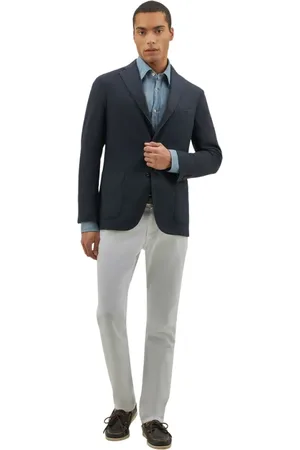 Boglioli Heren, Jassen, Blauw, Maat: XS Katoen