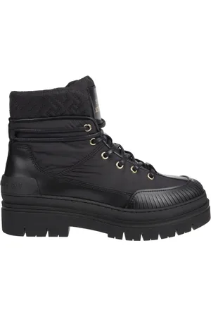 Tommy Hilfiger Dames, Schoenen, Zwart, Maat: 38 EU Katoen