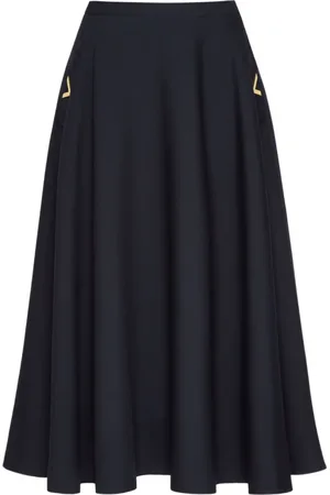 VALENTINO GARAVANI Dames, Rokken, Blauw, Maat: XS Zijde