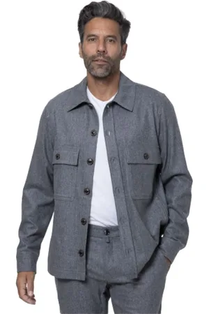 Jacob Cohen Dames, Jassen, Grijs, Maat: 2XL Flanel