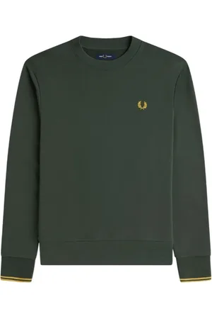 Fred Perry Heren, Sweatshirts & Hoodies, Grijs, Maat: S Katoen