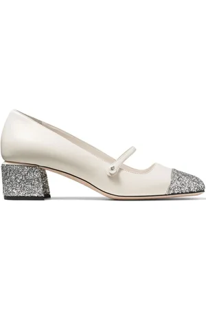 Jimmy Choo Dames, Schoenen, Wit, Maat: 39 EU Leer