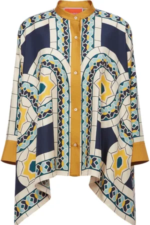 La DoubleJ Dames, Blouses & Shirts, Blauw, Maat: XS Zijde