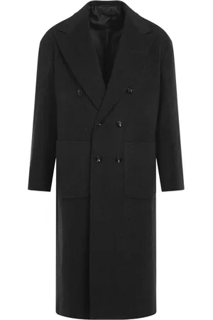 Kiton Heren, Mantels, Grijs, Maat: M Wol