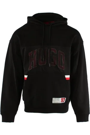 HUGO BOSS Heren, Sweatshirts & Hoodies, Zwart, Maat: L Katoen