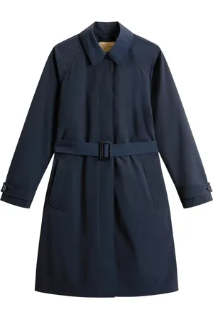 Woolrich Dames, Mantels, Blauw, Maat: L Wol