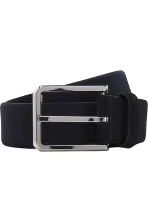 HUGO BOSS Heren, Accessoires, Blauw, Maat: 110 CM Suède
