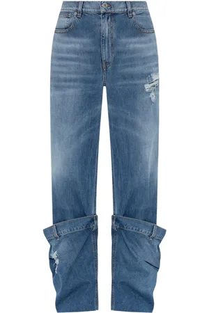 J.W.Anderson Dames, Jeans, Blauw, Maat: W27 Katoen