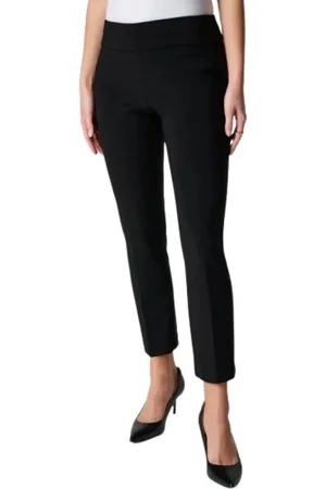 Joseph Ribkoff Dames, Broeken, Zwart, Maat: 2XL Leer
