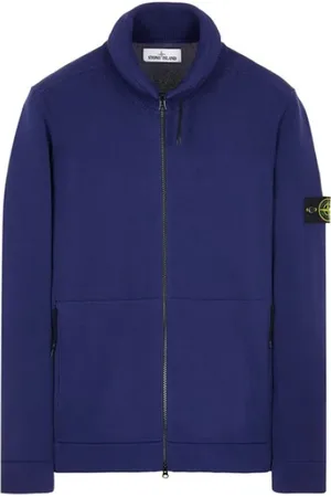 Stone Island Heren, Sweatshirts & Hoodies, Blauw, Maat: L Katoen