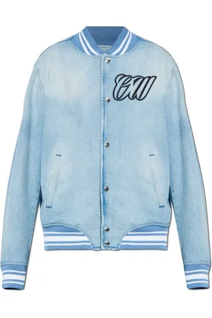 OFF-WHITE Dames, Jassen, Blauw, Maat: S Denim