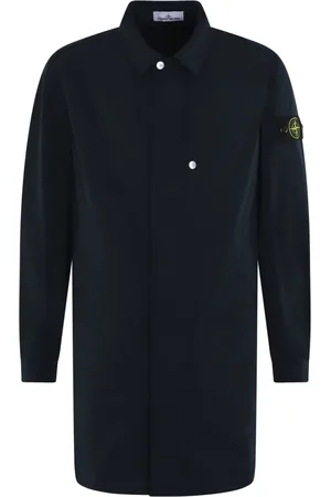 Stone Island Heren, Mantels, Blauw, Maat: M Wol