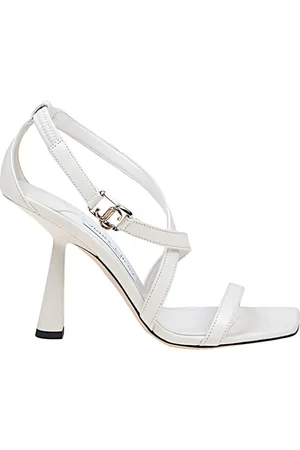Jimmy Choo Dames, Schoenen, Wit, Maat: 39 1/2 EU Leer