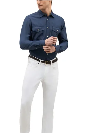 Boglioli Heren, Overhemden, Blauw, Maat: 3XL Katoen