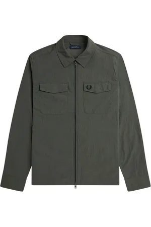 Fred Perry Heren, Jassen, Groen, Maat: M Polyamide