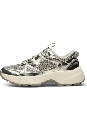 Woden Dames, Schoenen, Grijs, Maat: 37 EU Leer