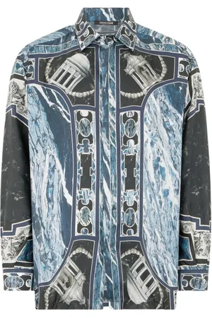 Roberto Cavalli Heren, Overhemden, Veelkleurig, Maat: M Zijde