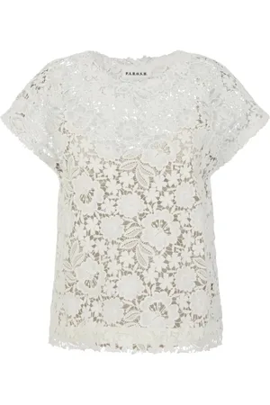 P.A.R.O.S.H. Dames, Blouses & Shirts, Wit, Maat: L