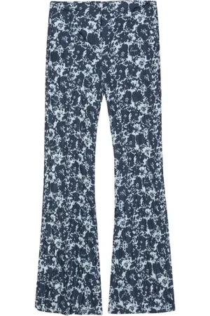 Kenzo Dames, Broeken, Blauw, Maat: S