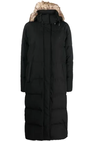 Ralph Lauren Dames, Mantels, Zwart, Maat: M Katoen