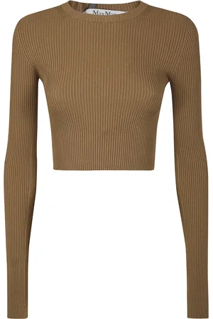 Max Mara Dames, Truien, Bruin, Maat: XS
