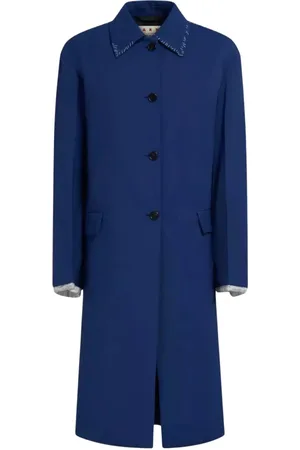 Marni Dames, Mantels, Blauw, Maat: 2XS Wol