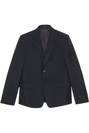 Gucci Heren, Jassen, Blauw, Maat: L Wol