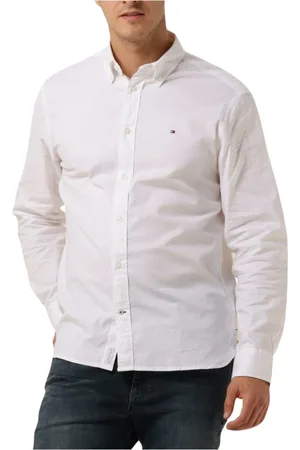 Tommy Hilfiger Heren, Overhemden, Wit, Maat: M Katoen