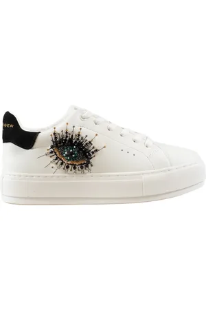 Kurt Geiger Dames, Schoenen, Wit, Maat: 35 EU Katoen