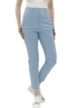 Incotex Dames, Broeken, Blauw, Maat: S Katoen