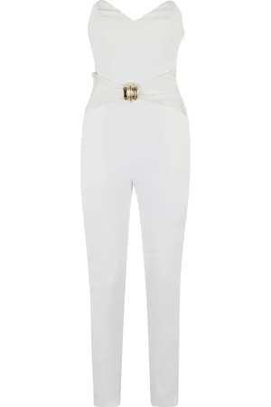 Elisabetta Franchi Dames, Jumpsuits & Playsuits, Wit, Maat: XS Poliester