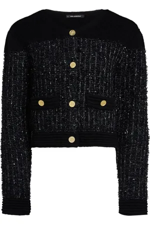 Karl Lagerfeld Dames, Truien, Zwart, Maat: S