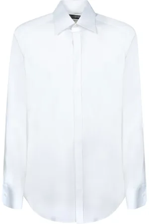 Dolce & Gabbana Heren, Overhemden, Wit, Maat: XL Katoen