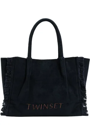 Twin-Set Dames, Tassen, Blauw, Maat: ONE Size Katoen