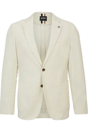 HUGO BOSS Heren, Jassen, Wit, Maat: XL Katoen