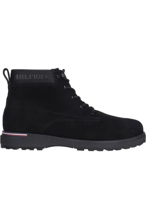 Tommy Hilfiger Heren, Schoenen, Zwart, Maat: 46 EU Leer