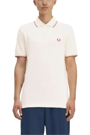 Fred Perry Heren, Tops, Wit, Maat: L Katoen
