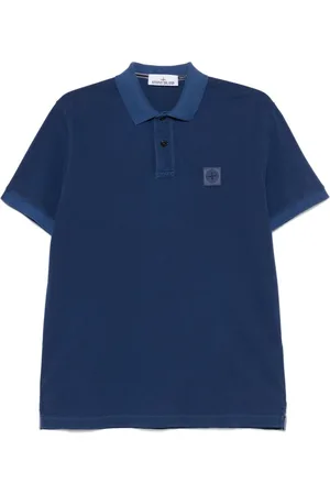 Stone Island Heren, Tops, Blauw, Maat: 2XL Katoen