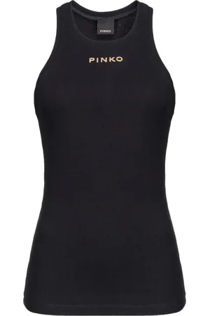 Pinko Dames, Tops, Zwart, Maat: M Katoen