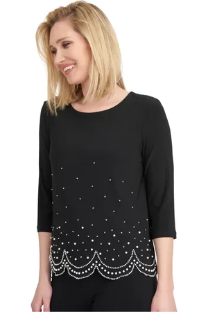 Joseph Ribkoff Dames, Blouses & Shirts, Zwart, Maat: S Poliester