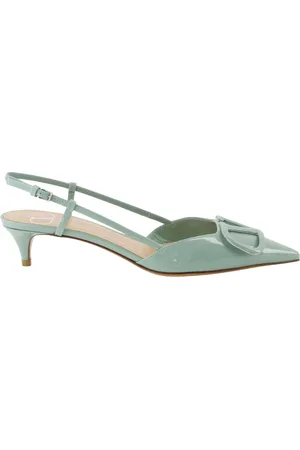 VALENTINO GARAVANI Dames, Schoenen, Groen, Maat: 37 1/2 EU Leer