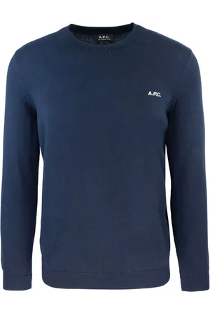 A.P.C. Heren, Truien, Blauw, Maat: L Katoen