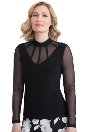 Joseph Ribkoff Dames, Blouses & Shirts, Zwart, Maat: L Poliester