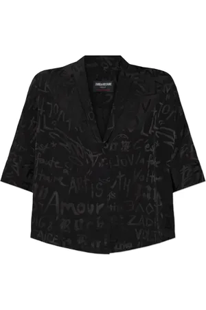 Zadig & Voltaire Dames, Blouses & Shirts, Zwart, Maat: L Zijde