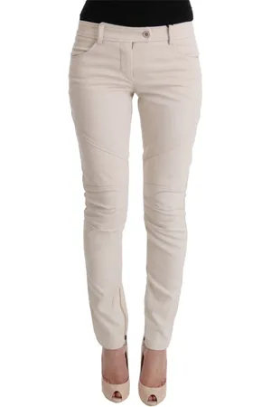 ERMANNO SCERVINO Dames, Broeken, Wit, Maat: XS Denim